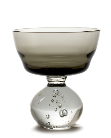 Verre à pied M Neige éternelle SERAX, Couleur: Gris fumé
