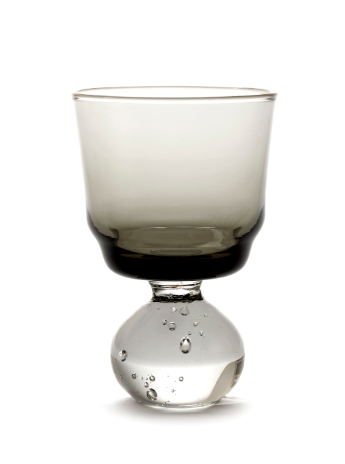 Verre à pied S Neige éternelle SERAX, Couleur: Gris fumé