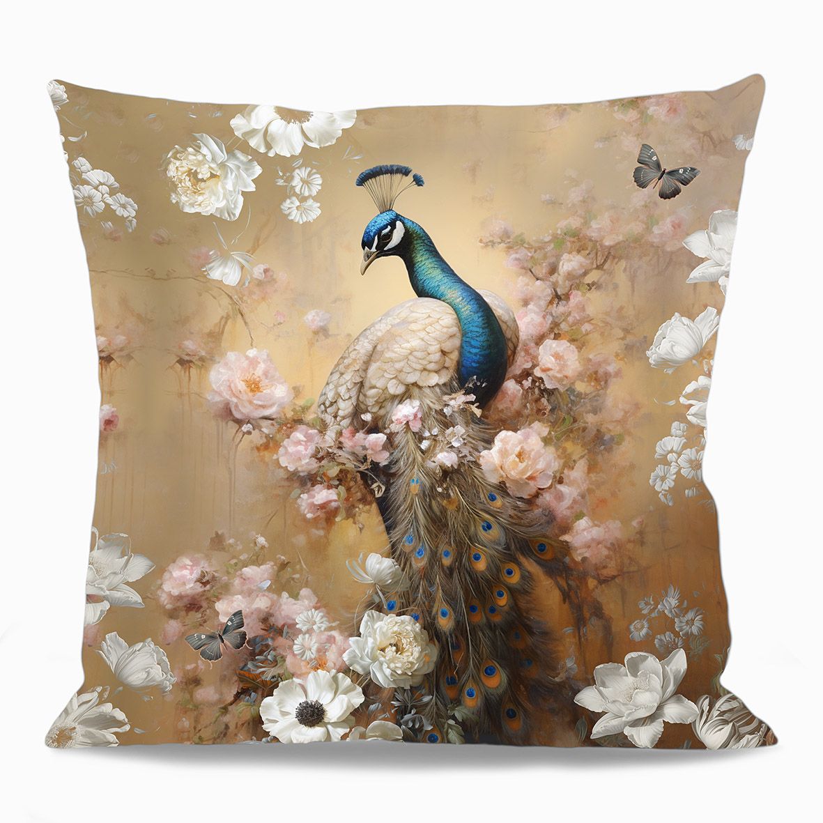 Housse de coussin Paon LA LIGNE 29, Taille: 40x40