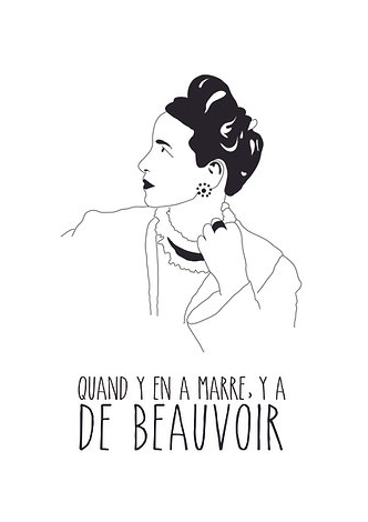 Affiche Simone De Beauvoir PRINCESSE GARAGE
