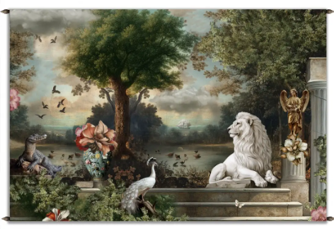 Tenture Le Lion Blanc LA LIGNE 29