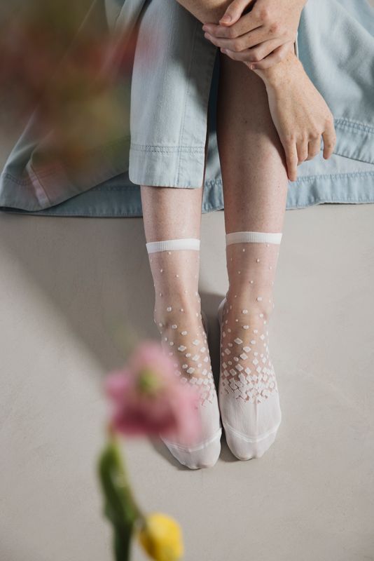 Chaussette Nakameguro Blanc ST EUSTACHE, Taille: 36/38