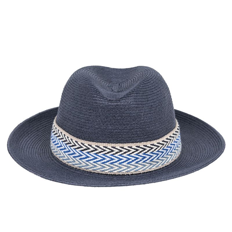 Chapeau Papier Ruban Navy TRAVAUX EN COURS