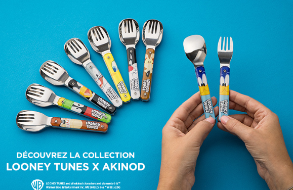 Couverts Mini 12h12 Looney Tunes AKINOD