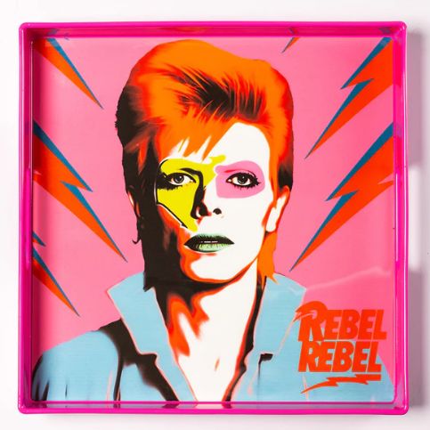 Plateau Carré Bowie Pink BLUE SHAKER