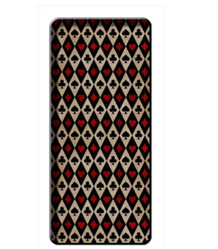 Plateau Rectangulaire Playing Cards BLUE SHAKER