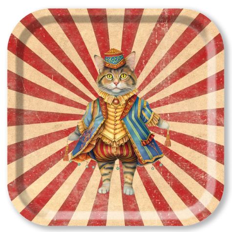Plateau Bois Carré Circus BLUE SHAKER