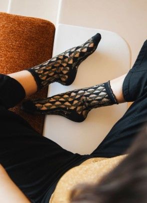 Chaussette Arlecchino Dorée ST EUSTACHE, Taille: 36/38