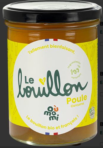 Bouillon d'os Poule Curcuma Bio OUMAMI