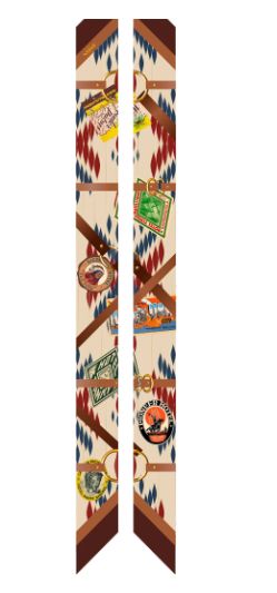 Bandeau de soie Back From America ANTAN CREATIONS