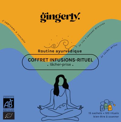 Coffret cadeau Tisanes Routine Lâcher Prise GINGERLY Coffret cadeau Tisanes Routine Lâcher Prise GINGERLY