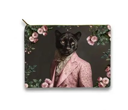 Trousse en velours Black Panther LA LIGNE 29 Trousse en velours Black Panther LA LIGNE 29