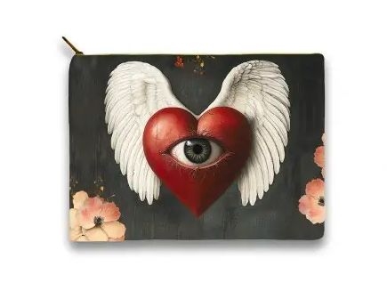Trousse en velours Deep In Your Heart LA LIGNE 29 Trousse en velours Deep In Your Heart LA LIGNE 29