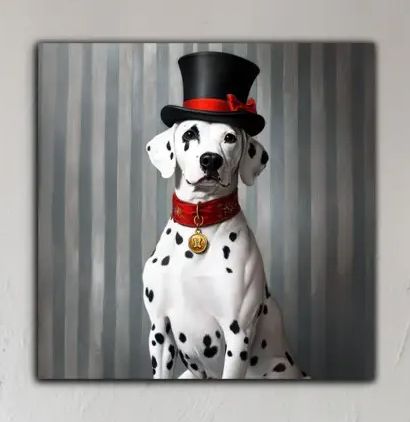 Tableau Dalmatien 40x40 Collection Intime LA LIGNE 29