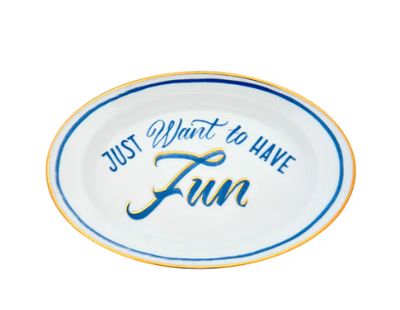 Plat Ovale Plat Ovale "Just Want Have Fun" BITOSSI