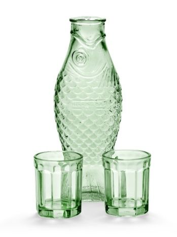 Set Carafe + 2 verres M Fish&Fish SERAX Set Carafe + 2 verres M Fish&Fish SERAX