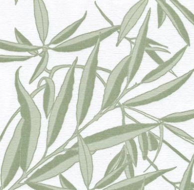 Serviette 40x40 Feuille de saule Françoise Paviot