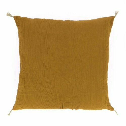 Coussin Rajasthan Curry 45x45 INDIAN SONG Coussin Rajasthan Curry 45x45 INDIAN SONG