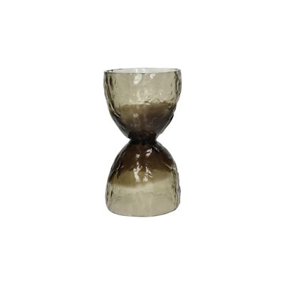 Vase Diabolo H29 Gris Fumé POMAX Vase Diabolo H29 Gris Fumé POMAX