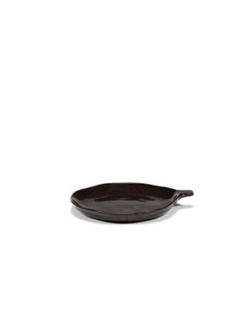 Assiette avec anse Ebony LA MERE SERAX Assiette avec anse Ebony LA MERE SERAX