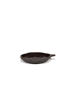 Assiette avec anse Ebony LA MERE SERAX Assiette avec anse Ebony LA MERE SERAX