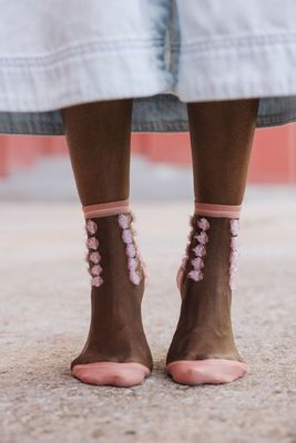 Chaussette London Eye Rose ST EUSTACHE