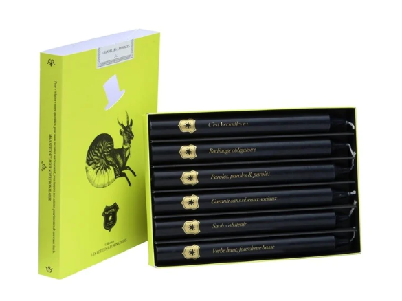 Coffret 6 Chandelles Les Messages Inattendus YLUSTRE Coffret 6 Chandelles Les Messages Inattendus YLUSTRE, Couleur: Noir Chardin