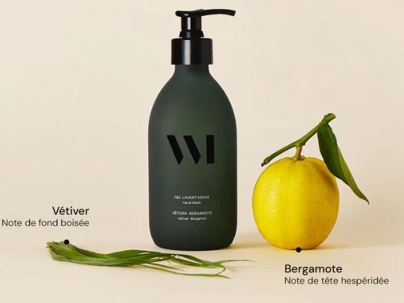 Flacon Gel lavant mains Bio Vétiver - Bergamote 290ml WHATMATTERS Flacon Gel lavant mains Bio Vétiver - Bergamote 290ml WHATMATTERS