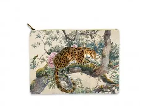 Trousse en velours Léopard LA LIGNE 29 Trousse en velours Léopard LA LIGNE 29