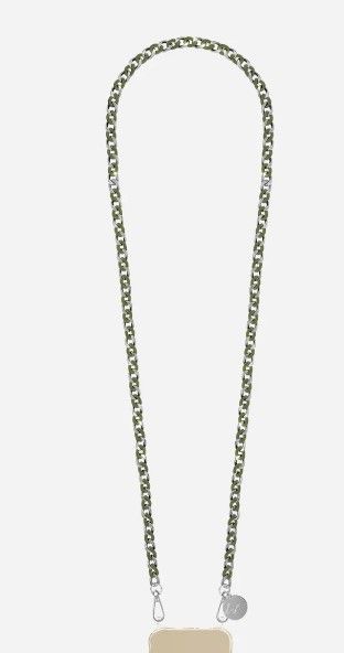 Chaîne Bijoux Sona Kaki Velours Métal LA COQUE FRANCAISE Chaîne Bijoux Sona Kaki Velours Métal LA COQUE FRANCAISE