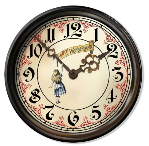 Plateau Rond Alice Clock BLUE SHAKER