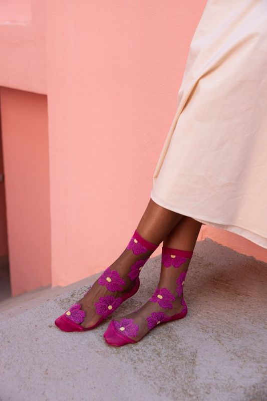 Chaussette Murano Fuchsia ST EUSTACHE