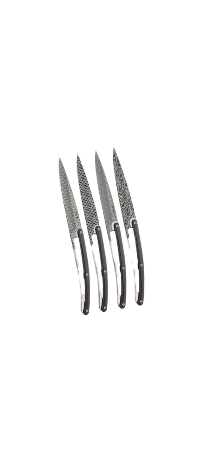 4 DEEJO de table, Ebène, Géométrie