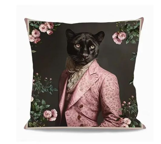 Housse de coussin Black Panther Collection Intime LA LIGNE 29 Housse de coussin Black Panther Collection Intime LA LIGNE 29