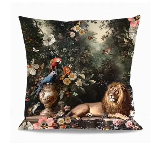 Housse de coussin Le Lion de Némée LA LIGNE 29 Housse de coussin Le Lion de Némée LA LIGNE 29, Taille: 40x40