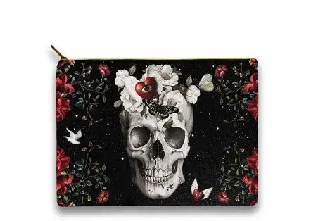 Trousse en velours Night Skull LA LIGNE 29 Trousse en velours Night Skull LA LIGNE 29