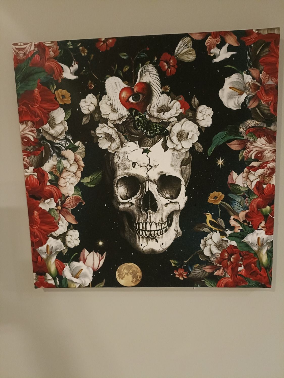Tableau Night Skull 40x40 LA LIGNE 29