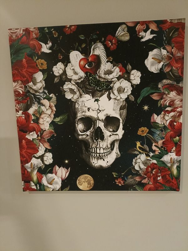 Tableau Night Skull 40x40 LA LIGNE 29 Tableau Night Skull 40x40 LA LIGNE 29