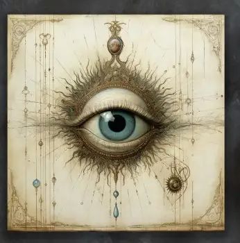 Tableau Amulette 20x20 Collection Intime LA LIGNE 29 Tableau Amulette 20x20 Collection Intime LA LIGNE 29