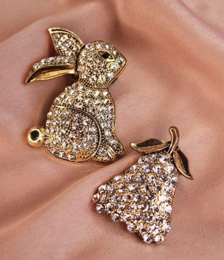 Clip Prunelle Poire Coco Lapin FROUFROUZ