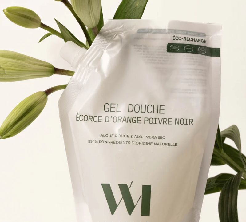 Eco Recharge Gel douche Ecorce d'Orange Poivre Noir Bio 500ml WHATMATTERS