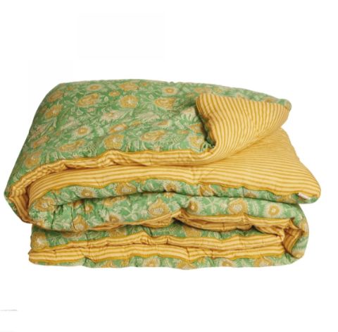 Bout de Lit Sofa Cover Nerhu Vert BONHEUR DU JOUR Bout de Lit Sofa Cover Nerhu Vert BONHEUR DU JOUR