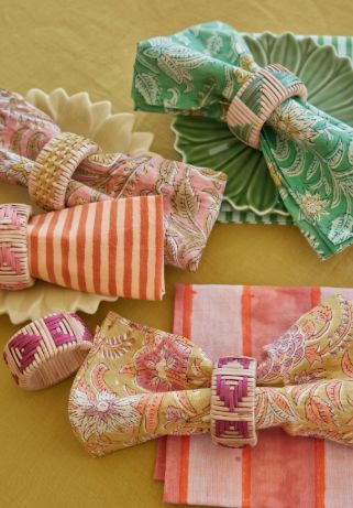 Lot de 2 Ronds de Serviette BONHEUR DU JOUR