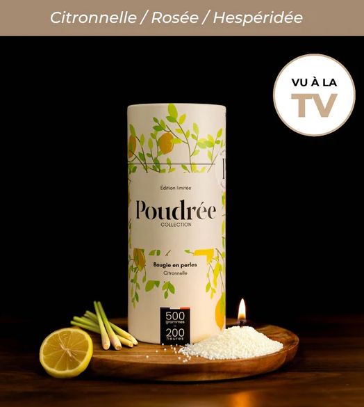 Poudrée Permanente Citronnelle 500g POUDREE PARIS Poudrée Permanente Citronnelle 500g POUDREE PARIS