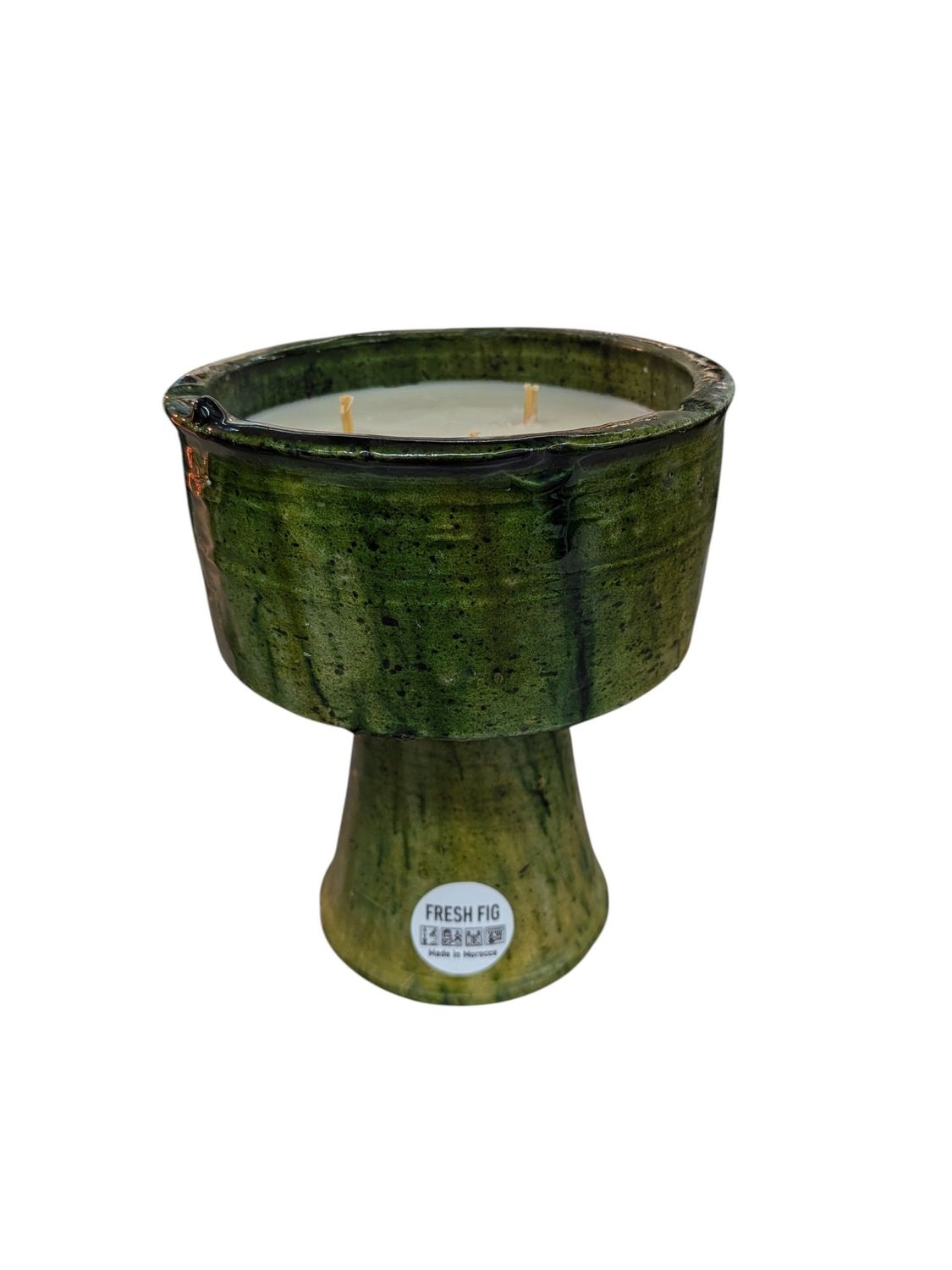 Bougie Parfumée Artisanale Coupe Figue Fraîche TAMEGROUTE Bougie Parfumée Artisanale Coupe Figue Fraîche TAMEGROUTE