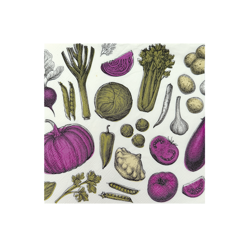 Serviette 33x33 VEGGIE MANIA OPJET