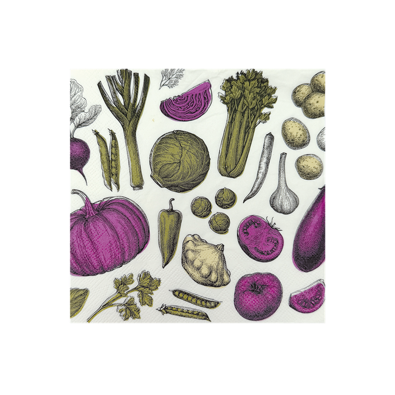 Serviette 33x33 VEGGIE MANIA OPJET
