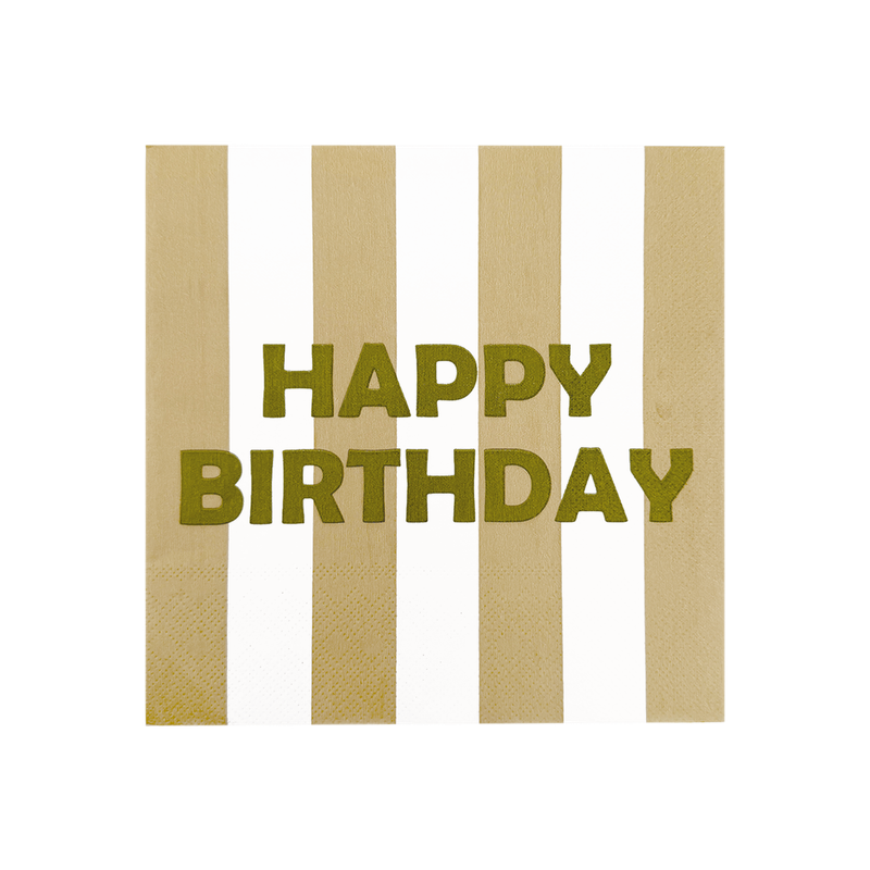 Serviette 33x33 HAPPY BIRTHDAY OPJET
