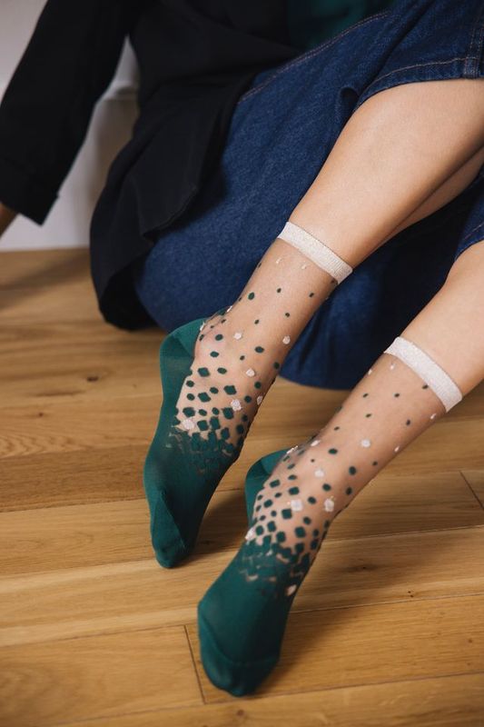 Chaussette Nakameguro Emeraude ST EUSTACHE