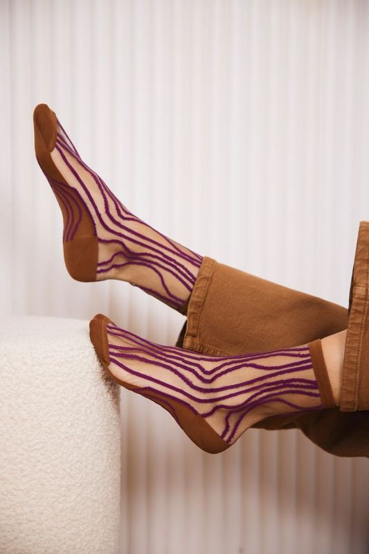 Chaussette Superkilen Prune ST EUSTACHE